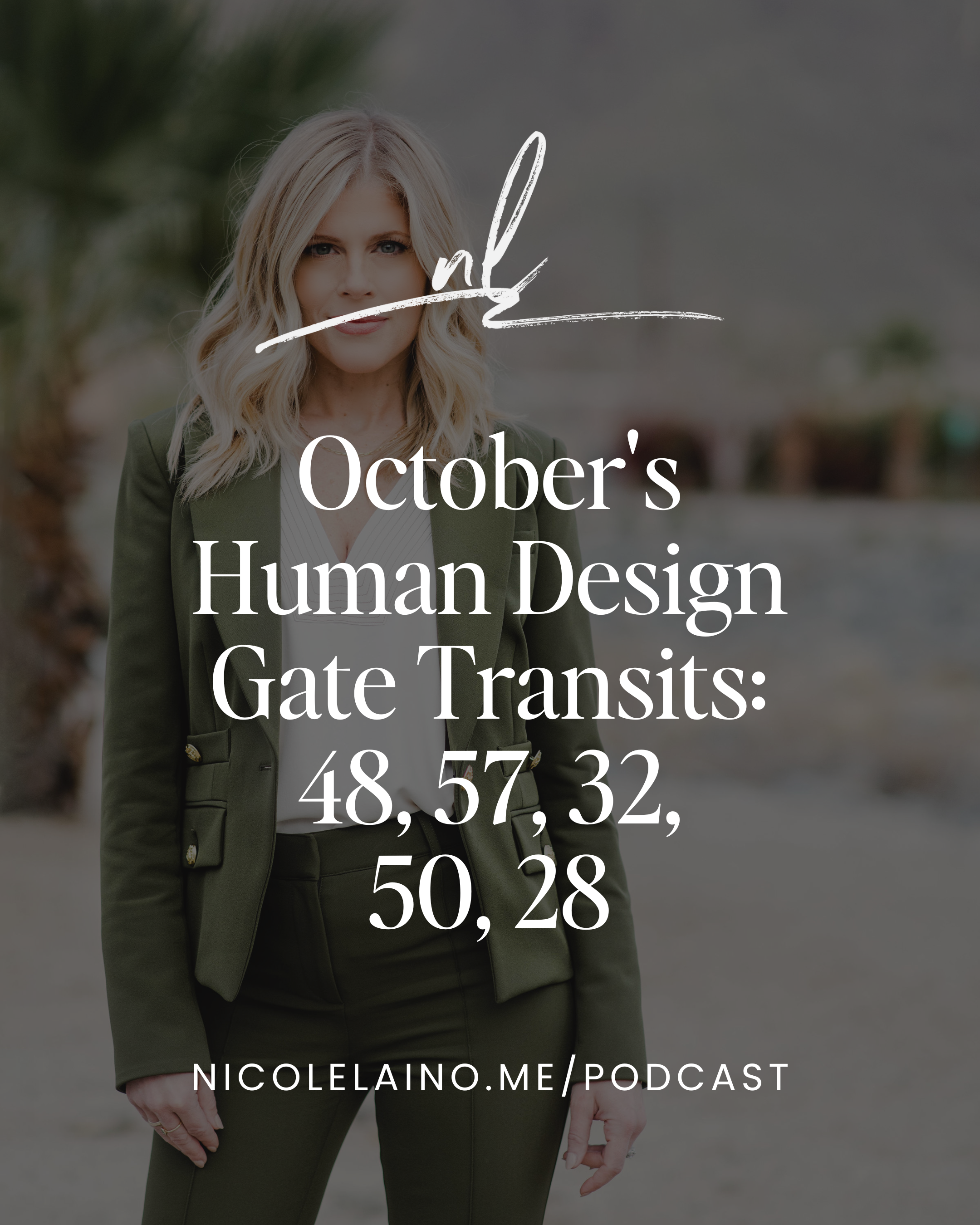 October's Human Design Gate Transits: 48, 57, 32, 50, 28