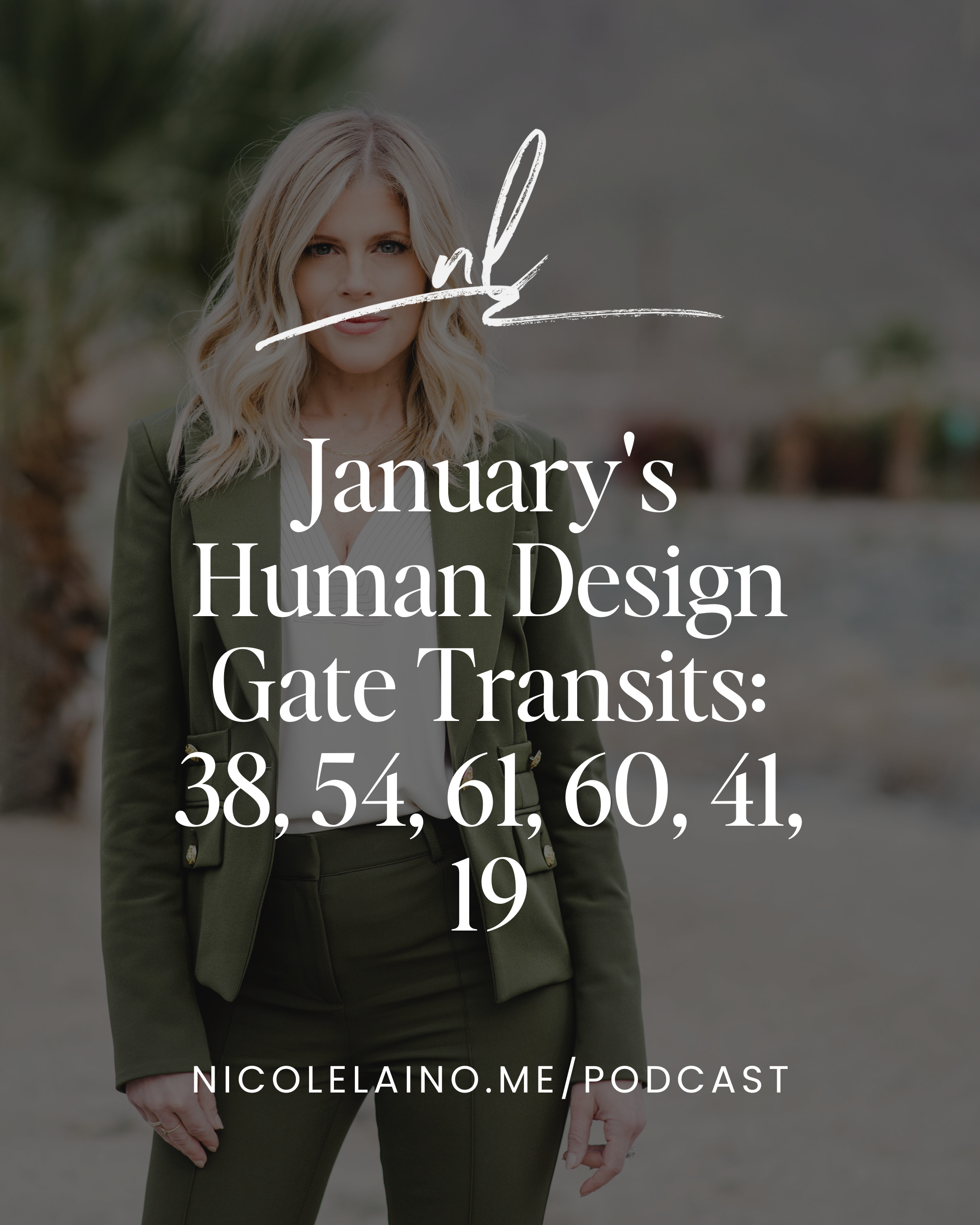January's Human Design Gate Transits: 38, 54, 61, 60, 41, 19